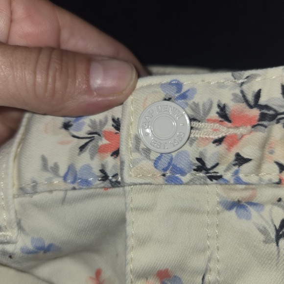 GapKids‎ White Floral Girls Super Skinny Jeans Size 7 Regular - Picture 4 of 11